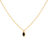 Louna diamond semi-precious stone pendant