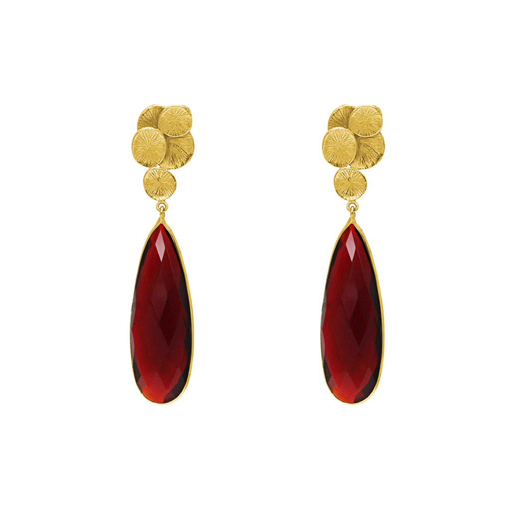Karissa 2 micron gold earrings | MEZI