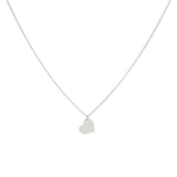 Heart flat pendant necklace