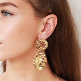 Nayara antique gold earrings