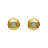 Annikki semi precious gold earrings