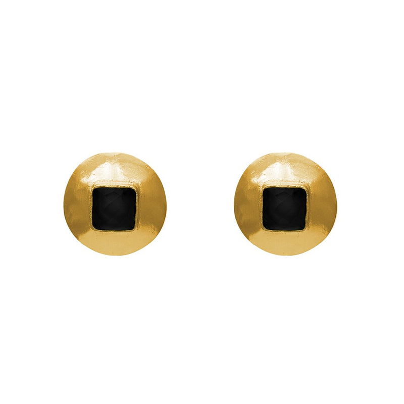 Annikki semi precious gold earrings