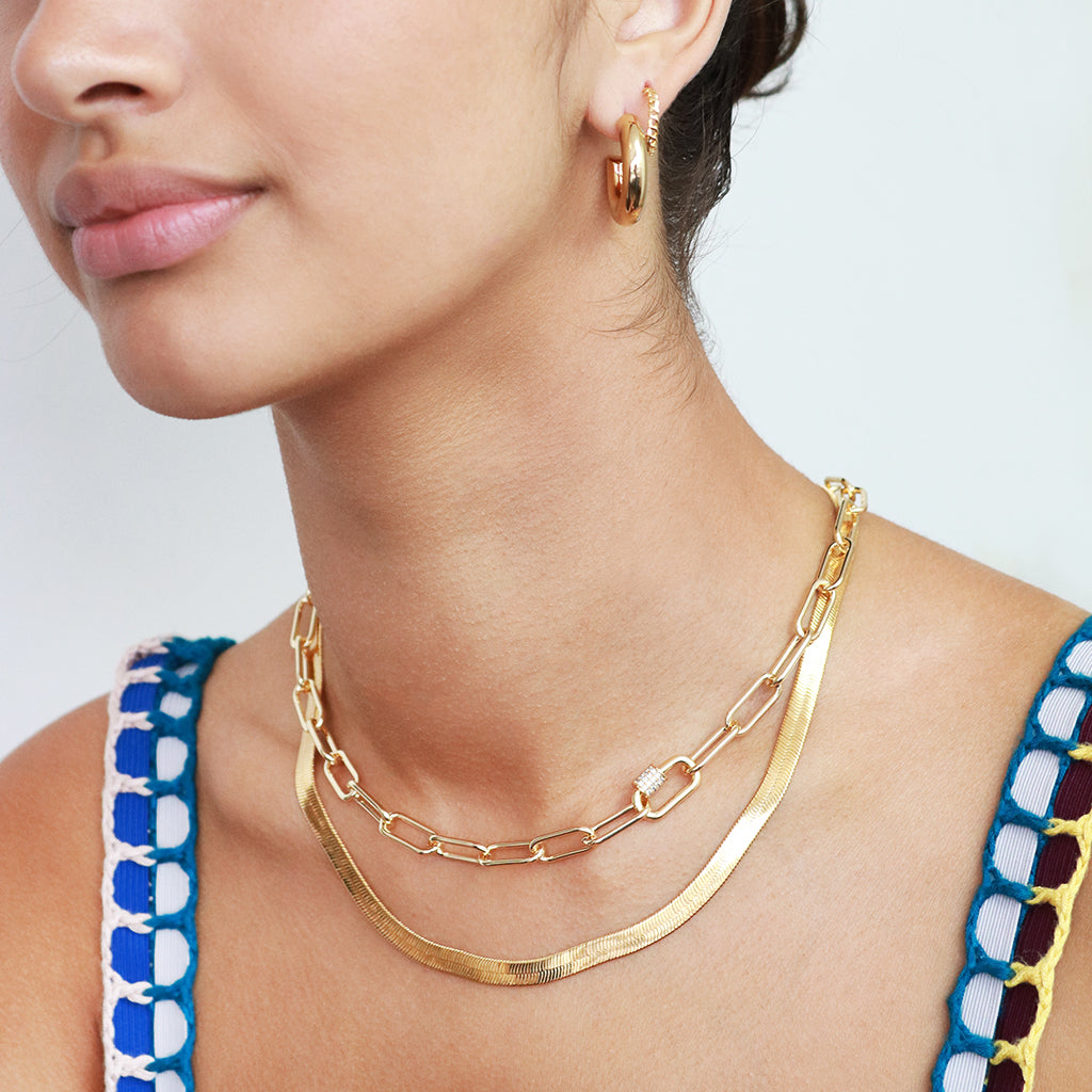Quentin link chain necklace | MEZI