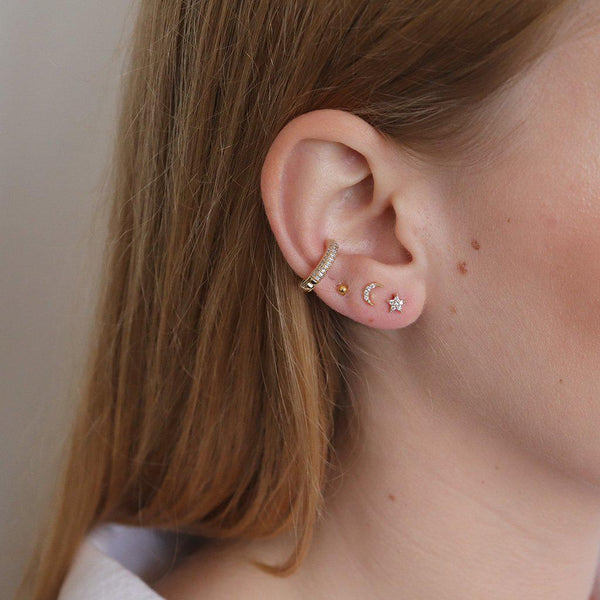 Tarah crystal conch earring