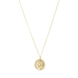 Brasha gold filled coin pendant