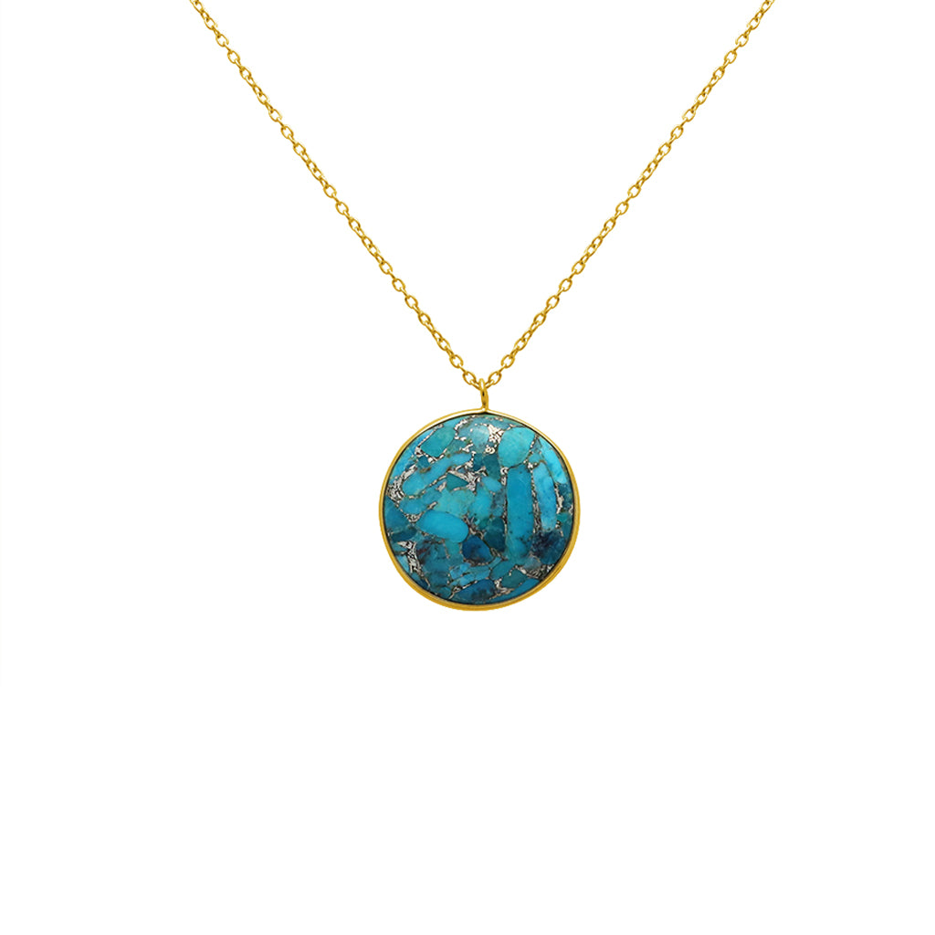 Giola gold labradorite necklace