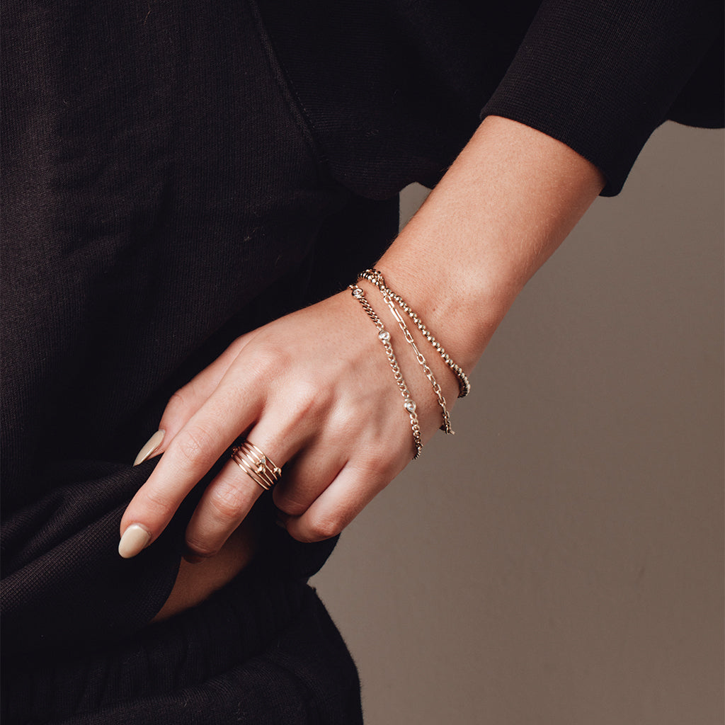 Ginny 3mm ball stretch bracelet | MEZI