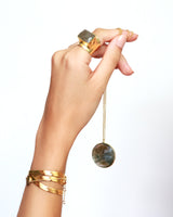 Giola gold labradorite necklace