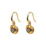 Camille drop semi precious gold vermeil earrings