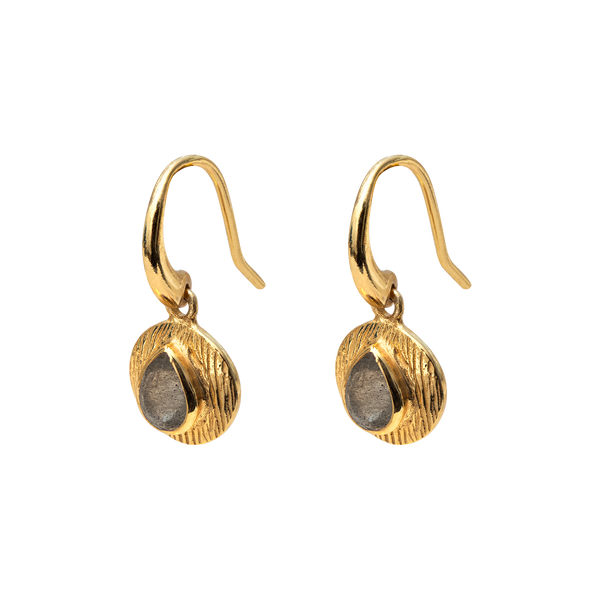Camille drop semi precious gold vermeil earrings