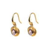 Camille drop semi precious gold vermeil earrings