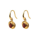 Camille drop semi precious gold vermeil earrings