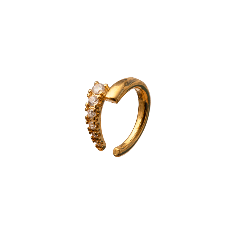 Peyton gold plated ear cuff