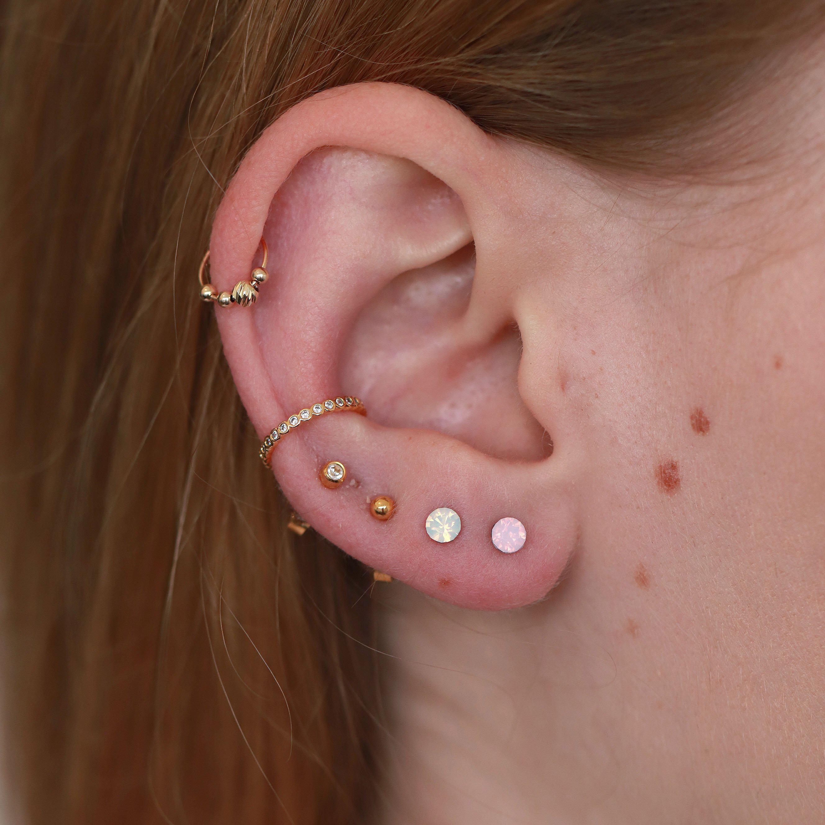 Labret xiii - silver/crystal | MEZI