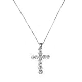 Abril crystal cross pendant