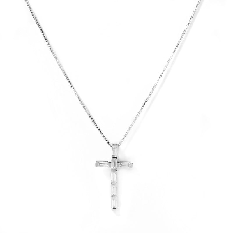Angara crystal cross pendant