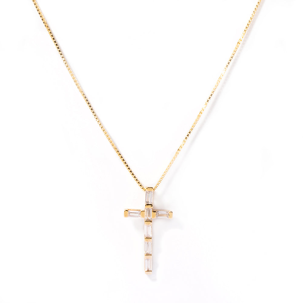Angara crystal cross pendant MEZI