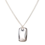 Antonio silver tag pendant