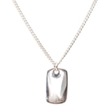 Antonio silver tag pendant