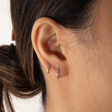 Avah crystal huggies 8mm