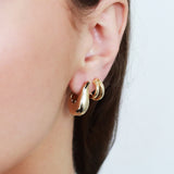 Aleric gold hoops earrings