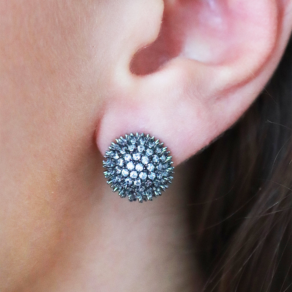 Oykno ball crystal stud | MEZI