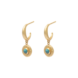 Belicia semi precious drop earrings