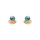 Melosa gold semi precious studs