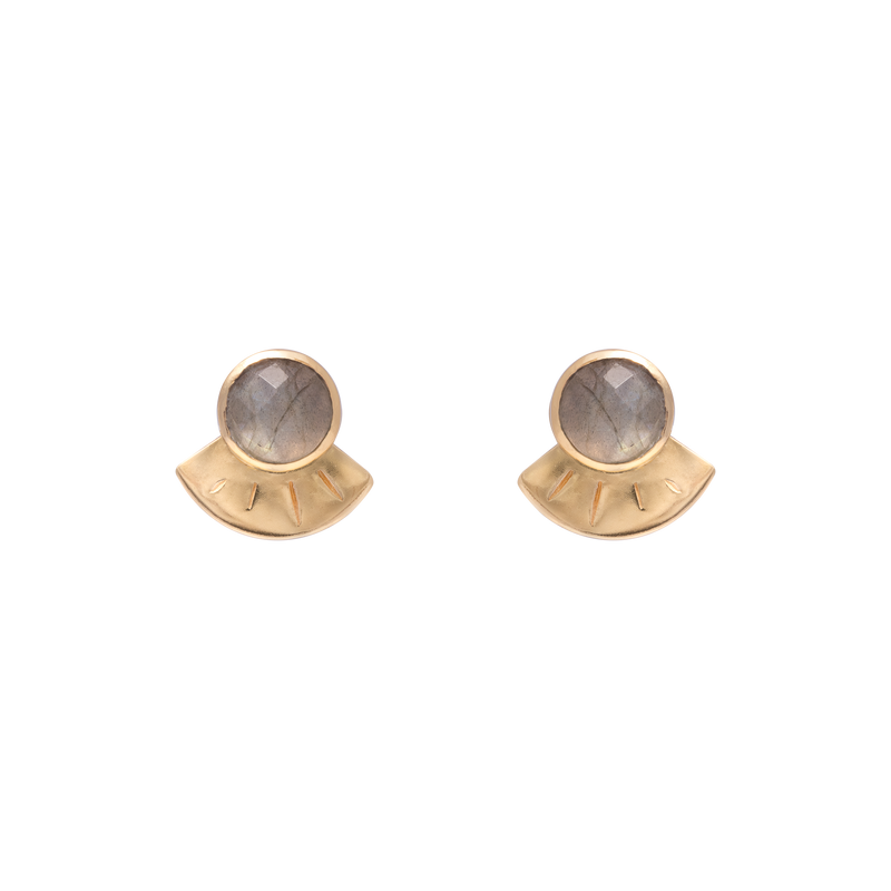 Melosa gold semi precious studs