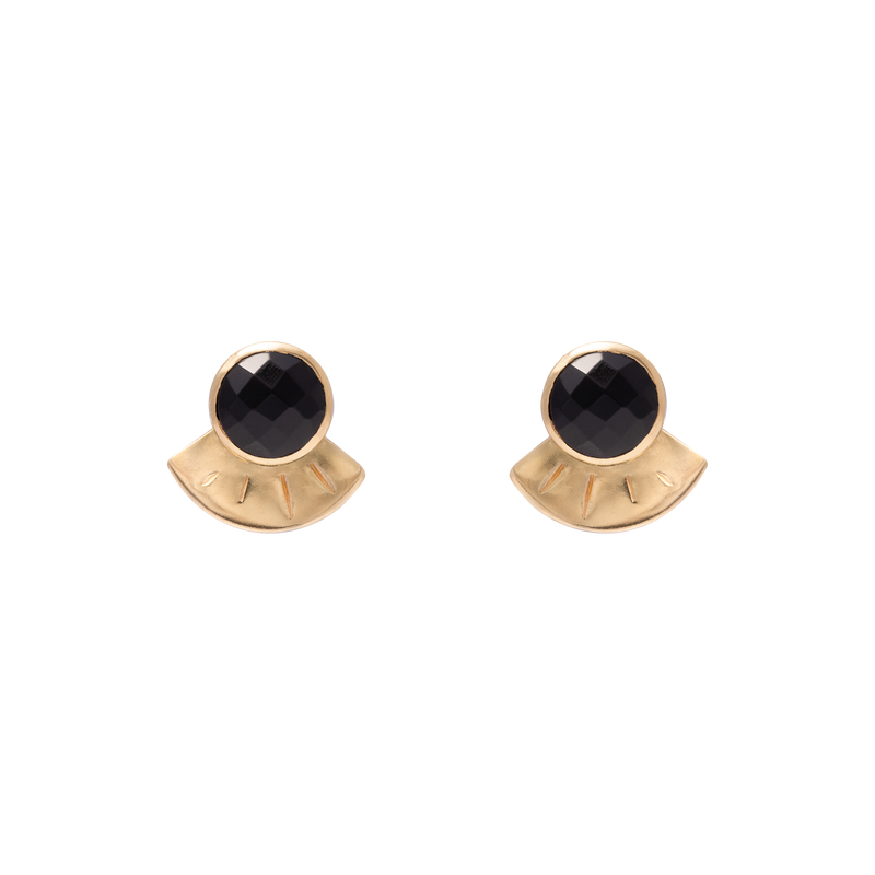 Melosa gold semi precious studs