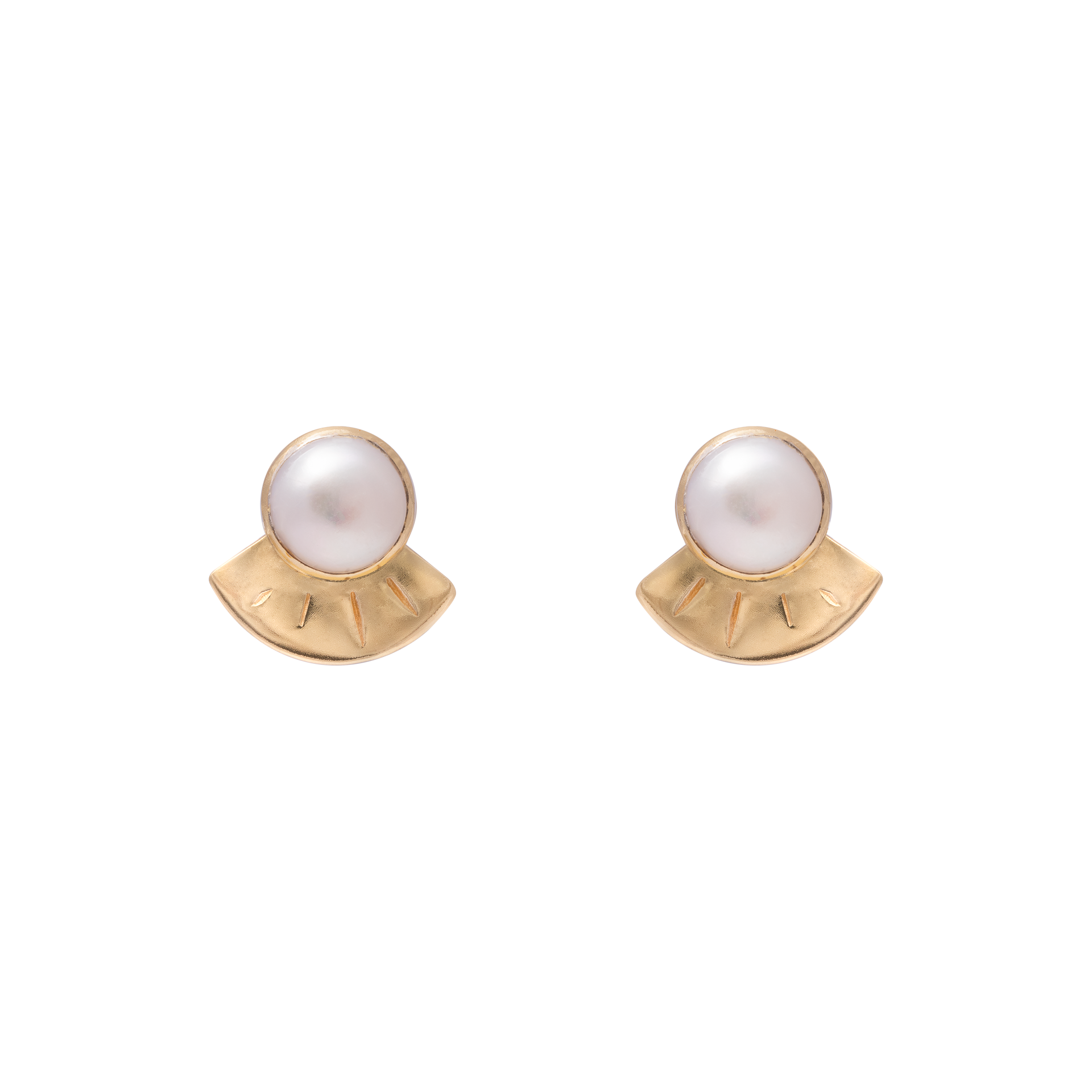 Melosa gold semi precious studs | MEZI