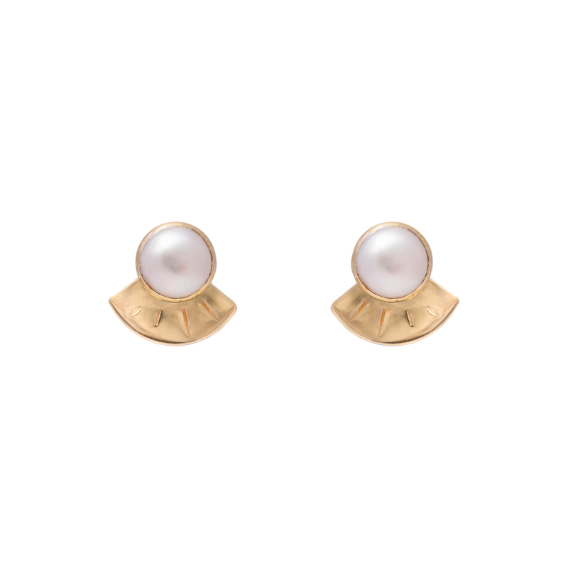 Melosa gold semi precious studs