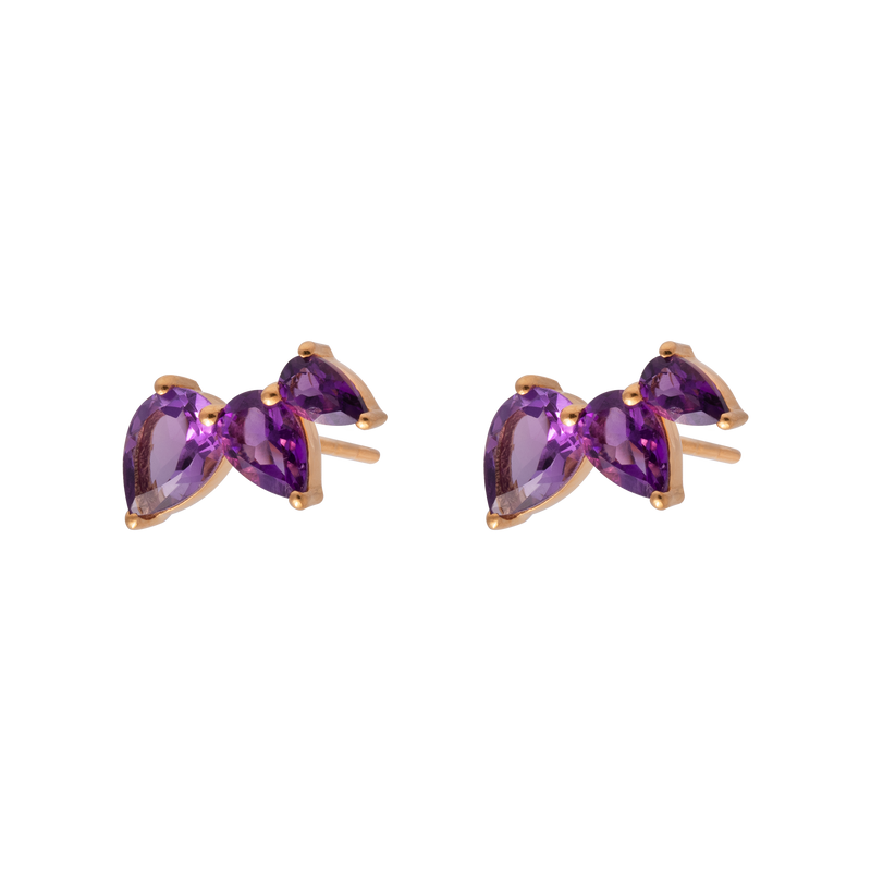 Cielo pear shape semi-precious studs