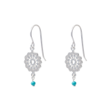 Miranda turquoise bead earrings