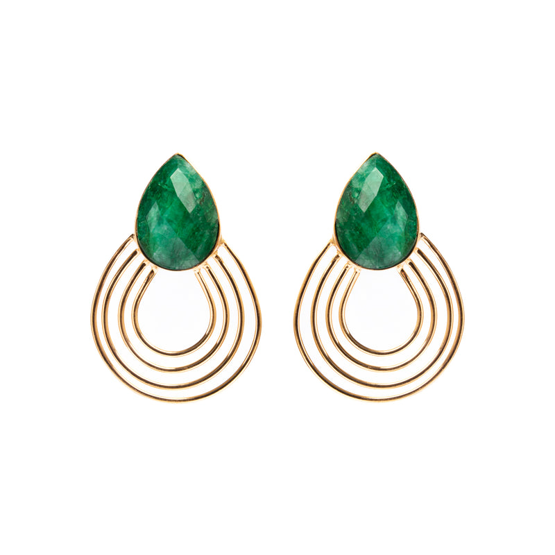 Bailey Tear drop semi-precious stone earring