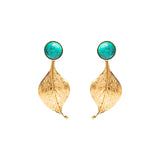 Hoja semi-precious stone earring