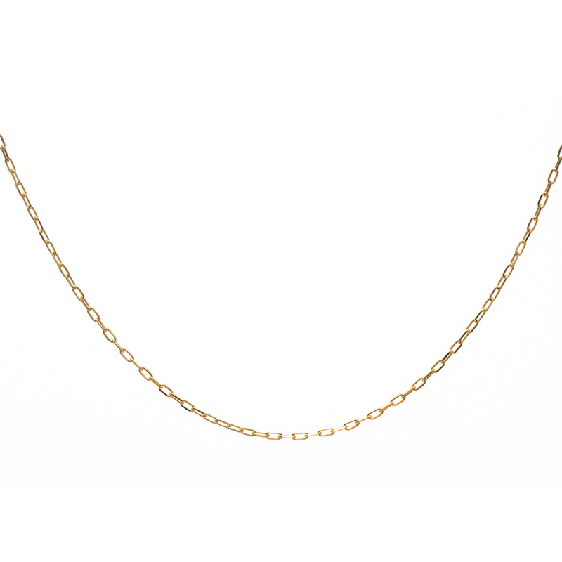 Roque link gold chain necklace