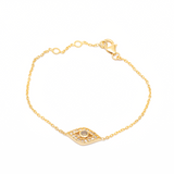 Tierra evil eye labradorite bracelet