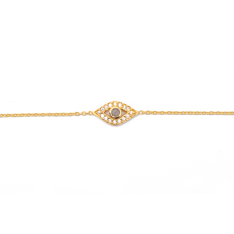 Tierra evil eye labradorite bracelet