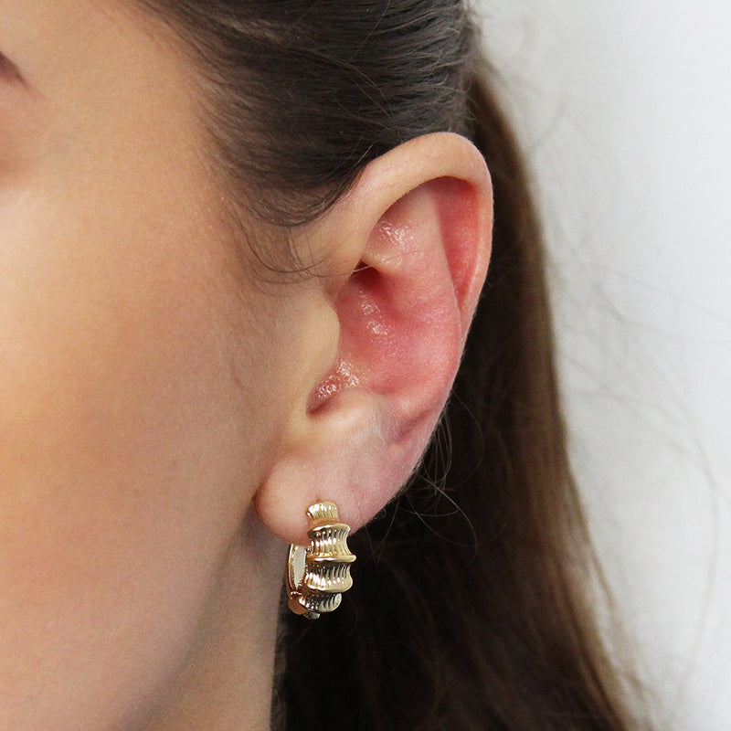 Everlee detailed hoops earrings