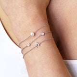 Initial crystal bracelet