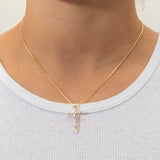 Angara crystal cross pendant