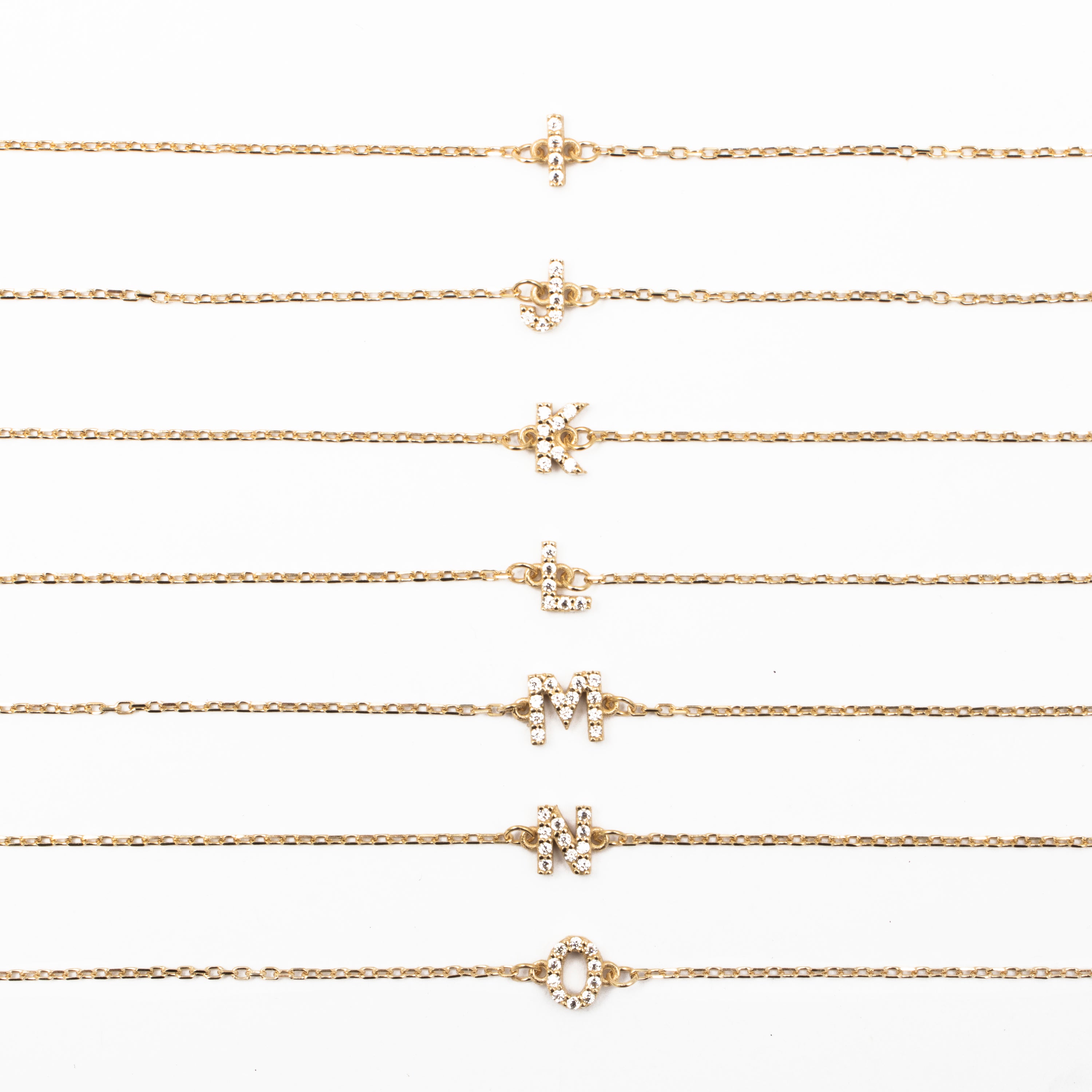 Initial crystal bracelet | MEZI