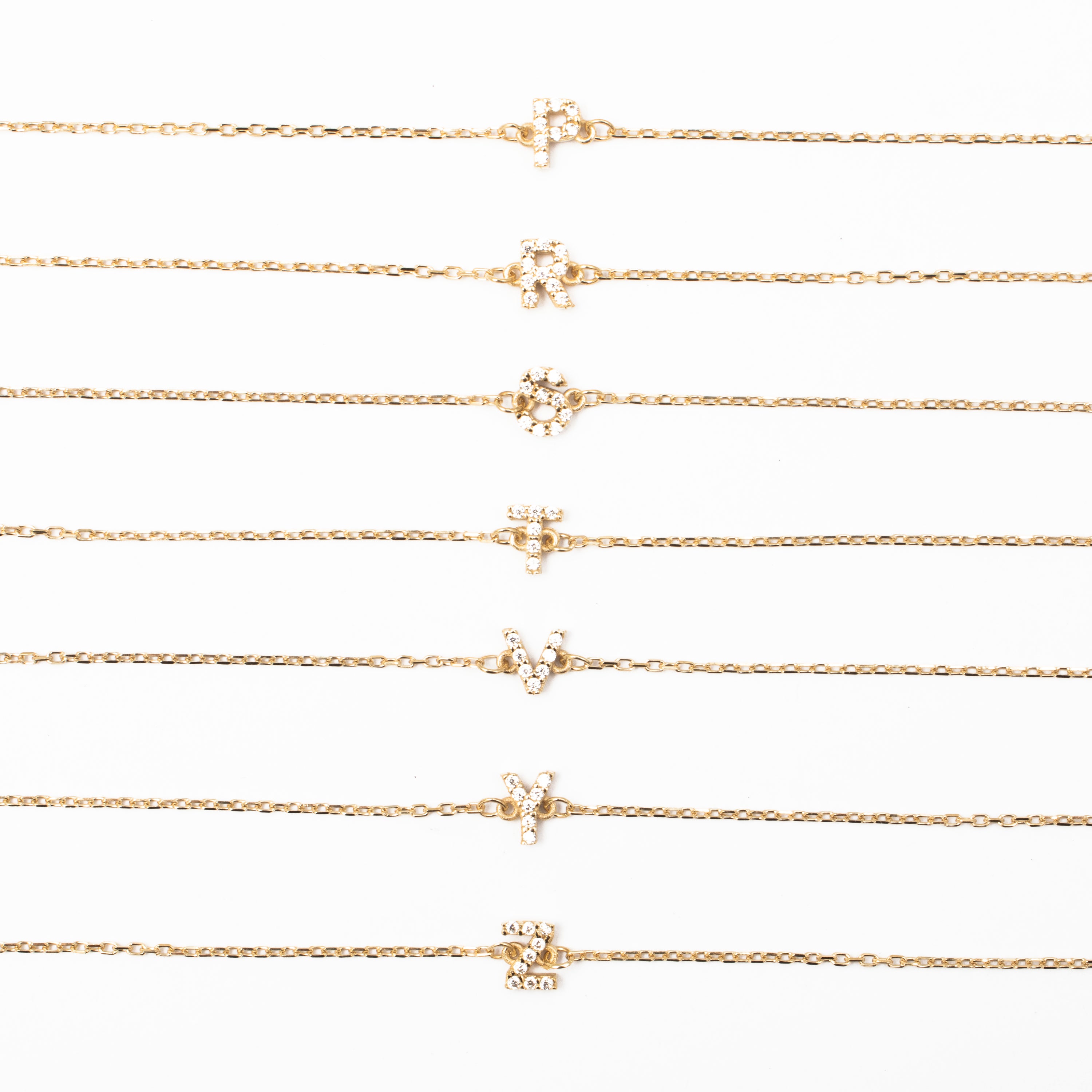 Initial crystal bracelet | MEZI