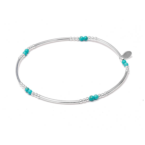 Karel fresh water pearl & turquoise bracelet