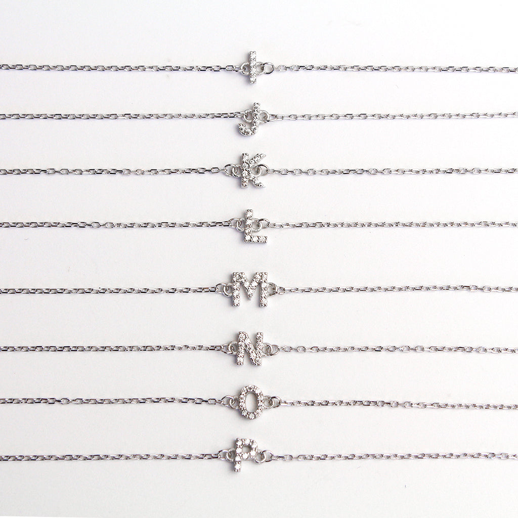 Initial crystal bracelet | MEZI