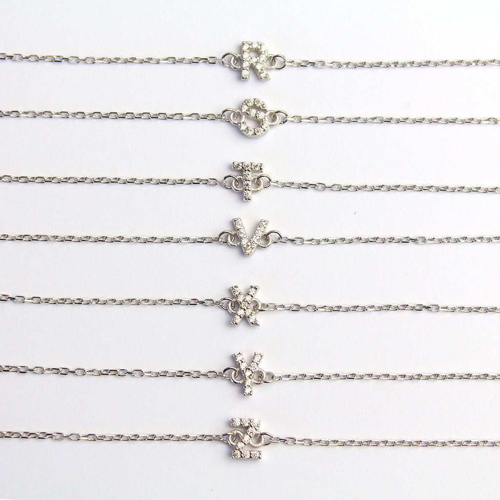 Initial crystal bracelet | MEZI