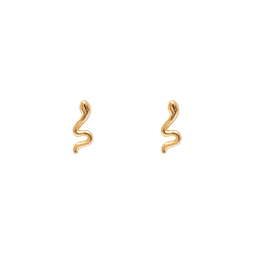 Snake stud earrings | MEZI