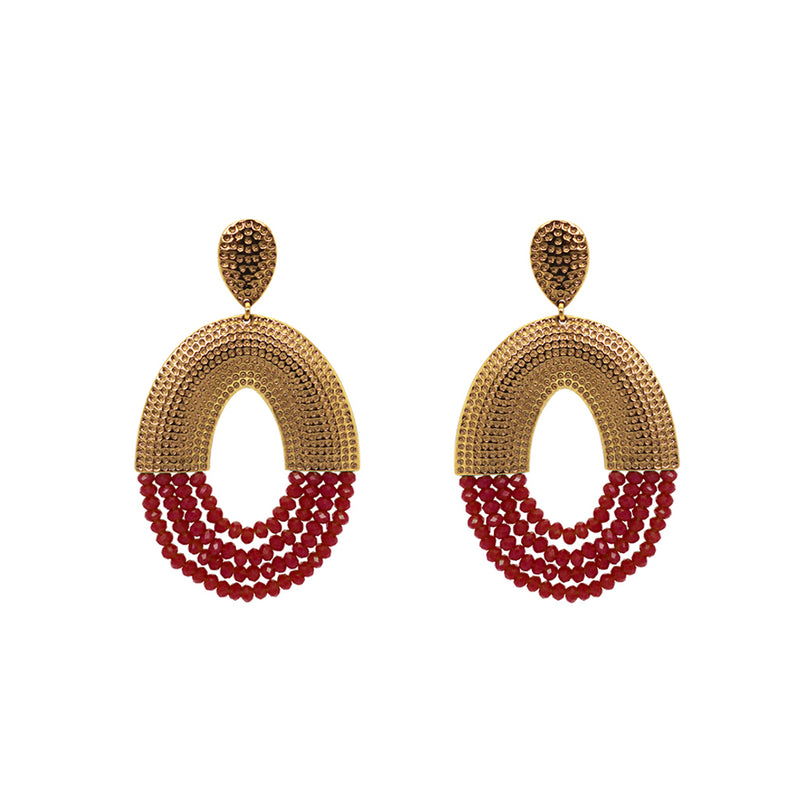 Vidigal white pearl earrings