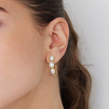 Ivah 2 micron gold pearl studs